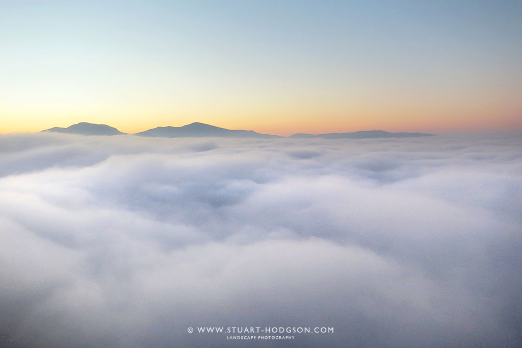A spectacular cloud Inversion from Walla Crag, near Keswick, Lake ...