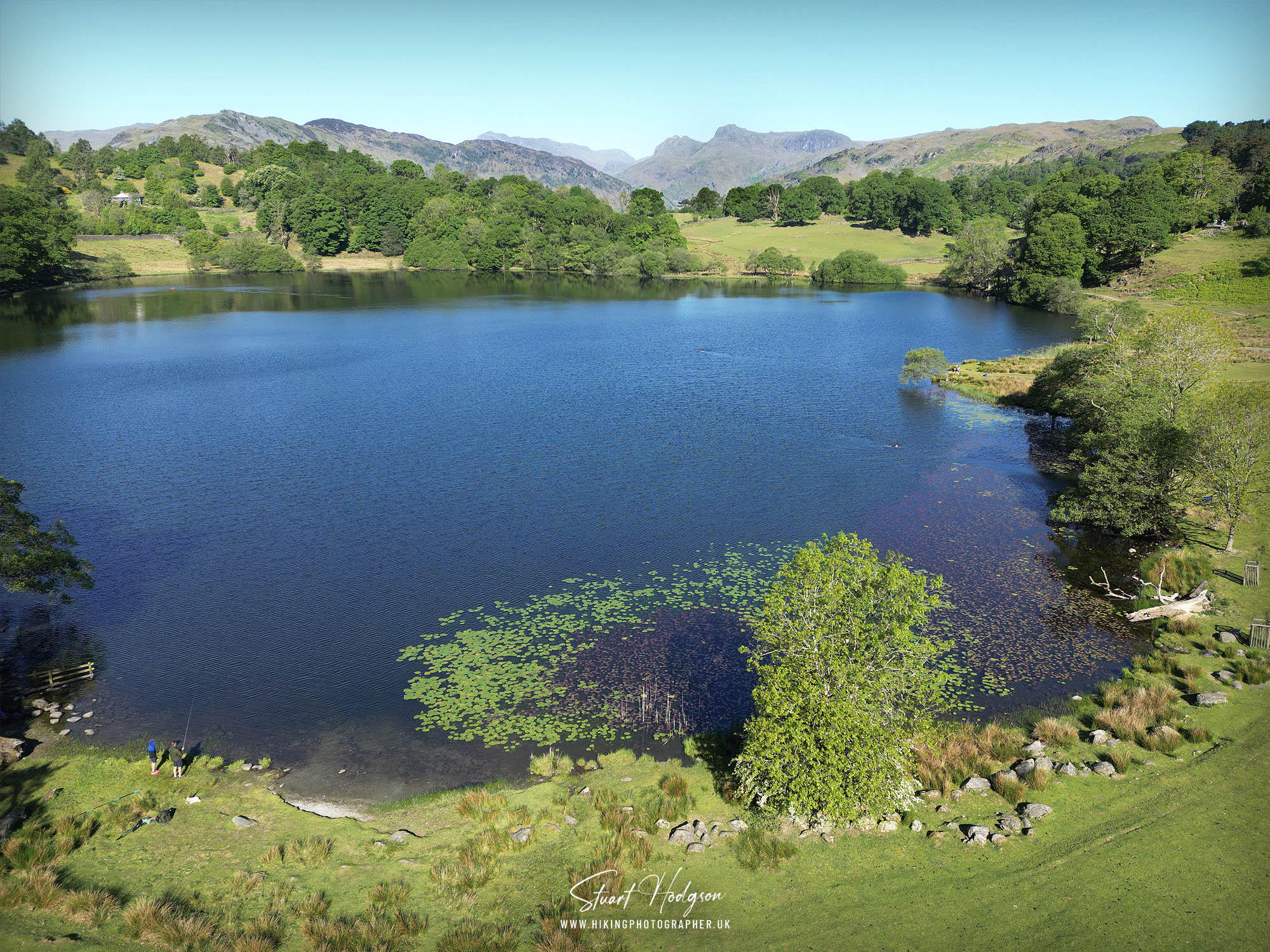 Loughrigg Tarn walk elterwater lake district