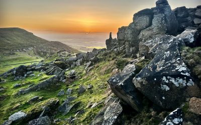 Wainstones walk on the Cleveland Way for a stunning sunset