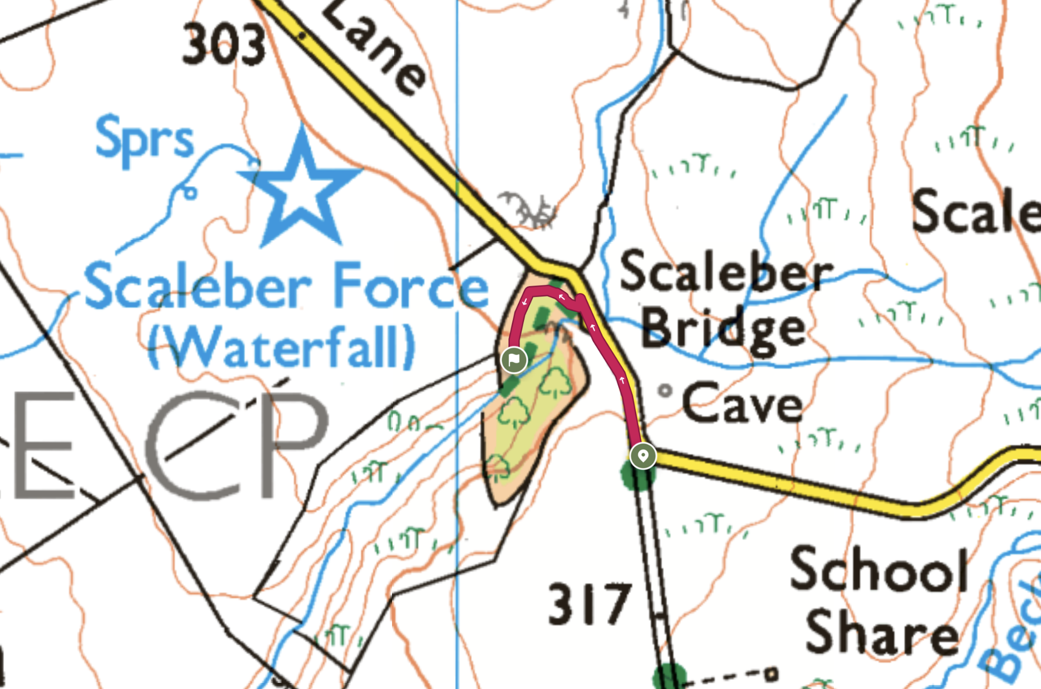 scaleber-force-waterfall-route-map