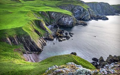 St Abbs walk to Pettico Wick Bay in the Scotland Borders