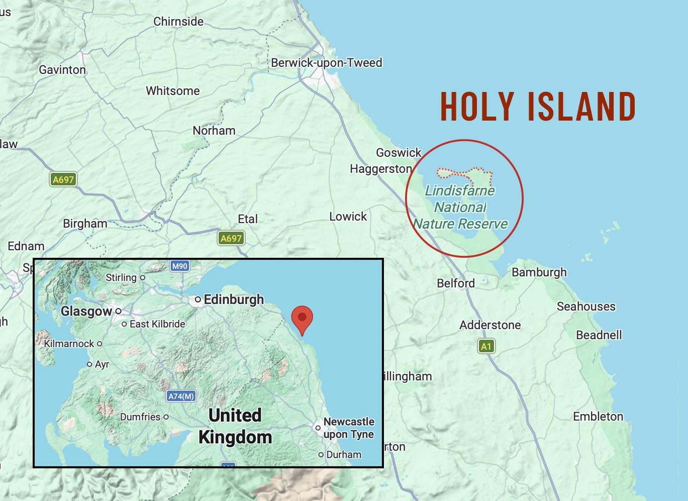 holy-island-northumberland-location