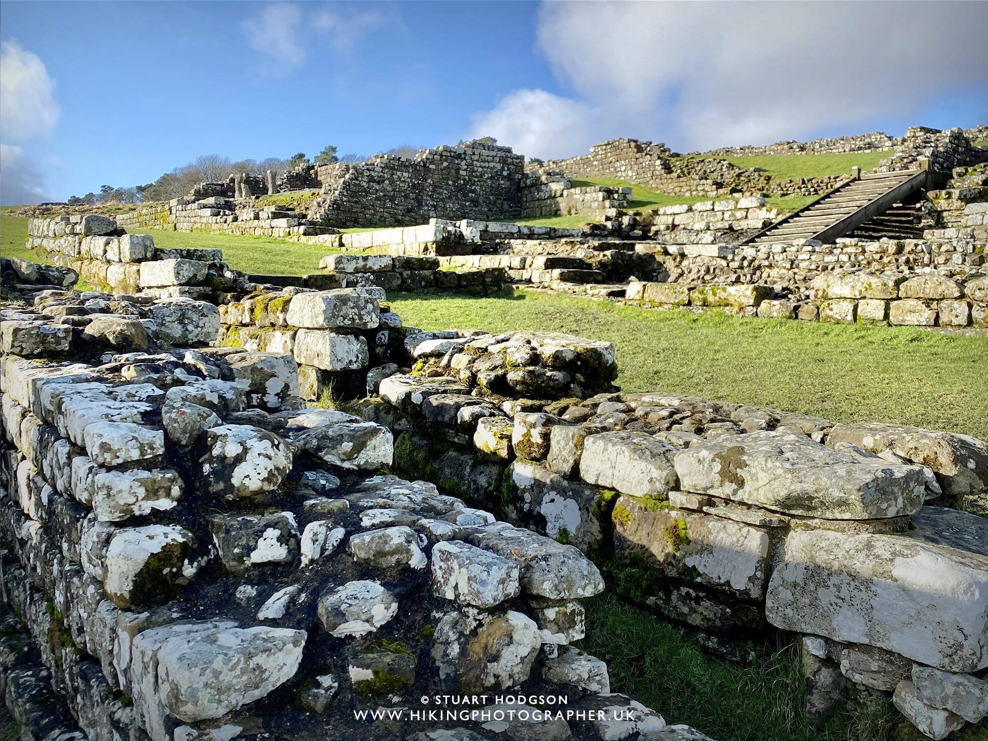 Housesteads roman fort on Hadrian's Wall walk
